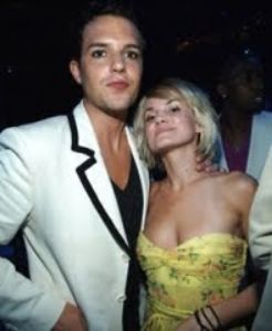 Photo Of Brandon Flowers and Tana Mundkowsky.